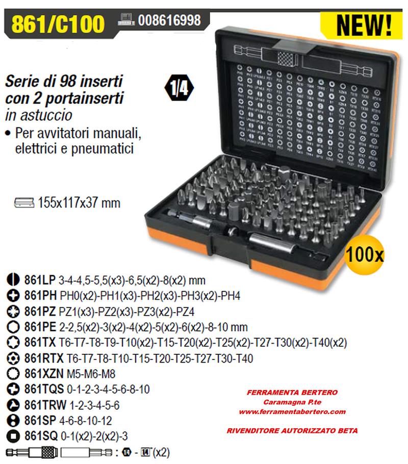 ASTUCCIO BETA INSERTI E PORTAINSERTI 861/C100